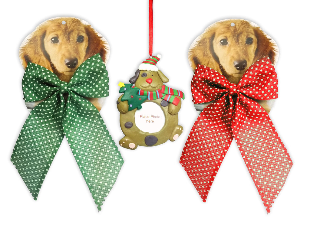 christmas dog collar bow