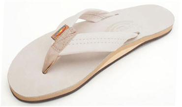 rainbow sandals single layer premier leather with arch support