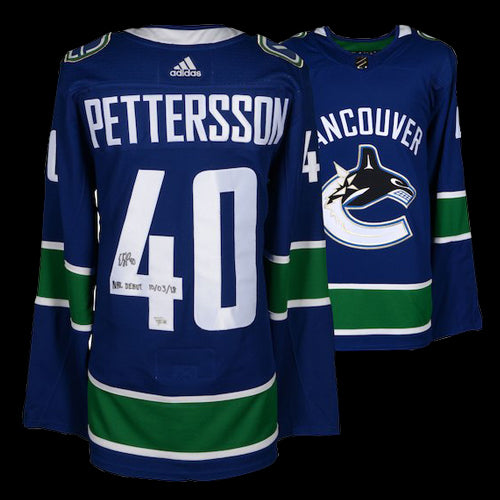 elias pettersson signed jersey