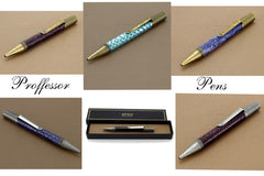 Leather covered Professor pens