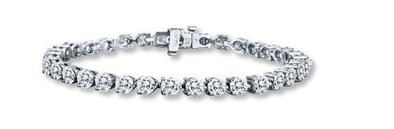 Diamond Bracelet 11 ct tw Round-cut 14K White Gold- From Jared.com
