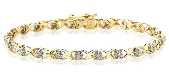 Yellow Gold Tiffany Diamond Bracelet