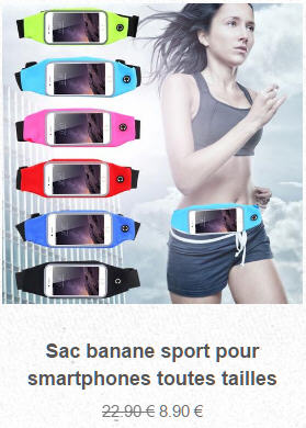 Sac banane sport pour smartphones toutes tailles