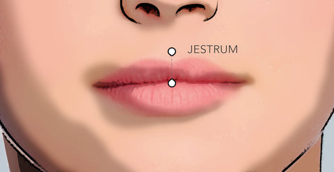 vertical philtrum piercing jestrum example