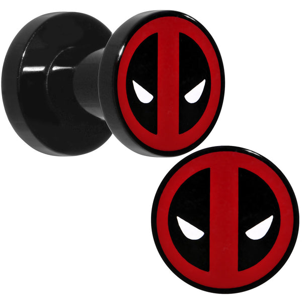 4 Gauge Black Acrylic Licensed Deadpool 