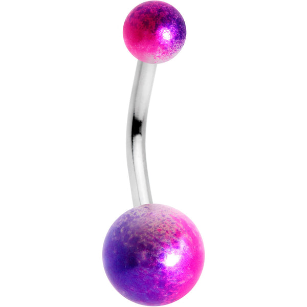 Body Candy Anodized Steel Purple Accent Your Royal Majesty Belly Button Ring 