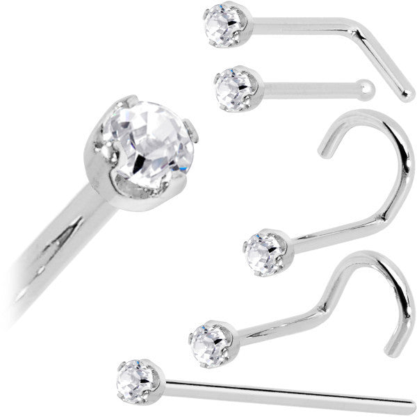 2mm Genuine Diamond Nose Ring 