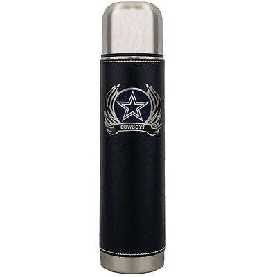 Dallas Cowboys 24 oz Insulated Thermos (Flames) (NFL)