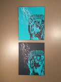 Marilyn Monroe Sugar Scull "Chola" Spray Painted Canvas 20" x 16"