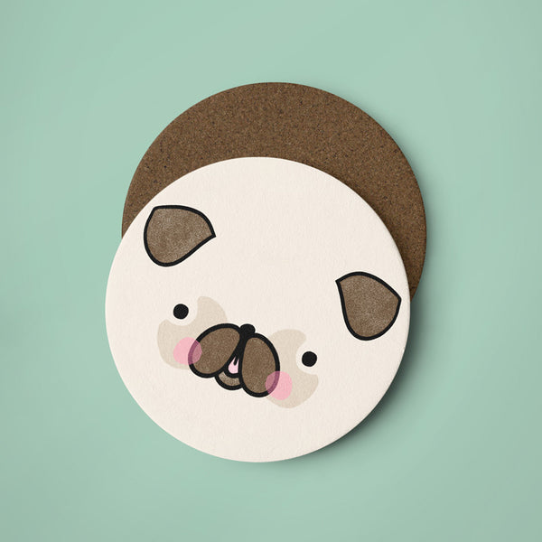Pug Face Coaster