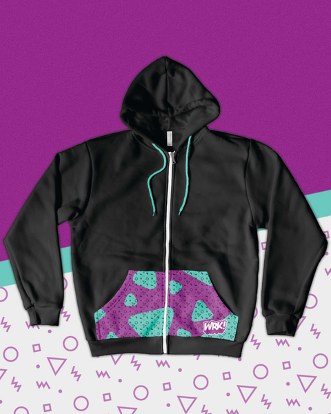 custom purple hoodie