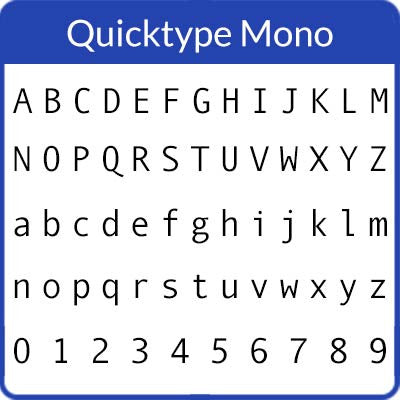 Quicktype Mono