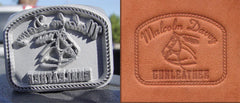 Photo of Leather Stamp and Impression from Malcolm
