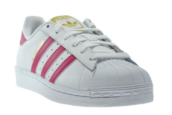 Superstar J Big Kid's Shoes White/Pink/White