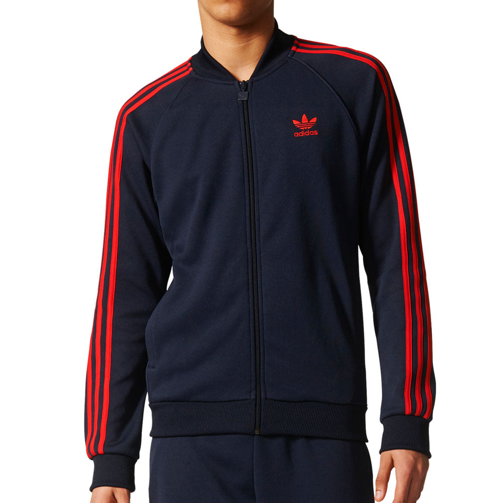 Adidas Superstar Men's Track Jacket Legend Ink/Red