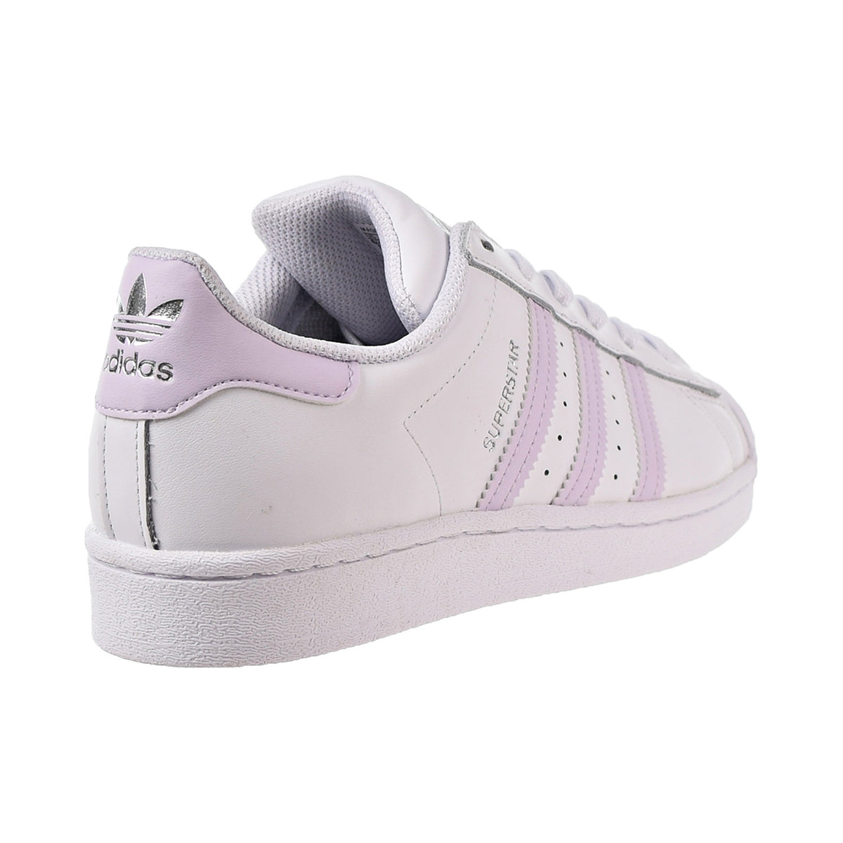 Krankzinnigheid Spoedig technisch Adidas Superstar Women's Shoes Cloud White-Purple Tint-Silver Metallic