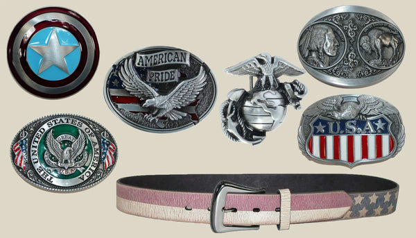 Independence Day 4th of July Belt Buckles