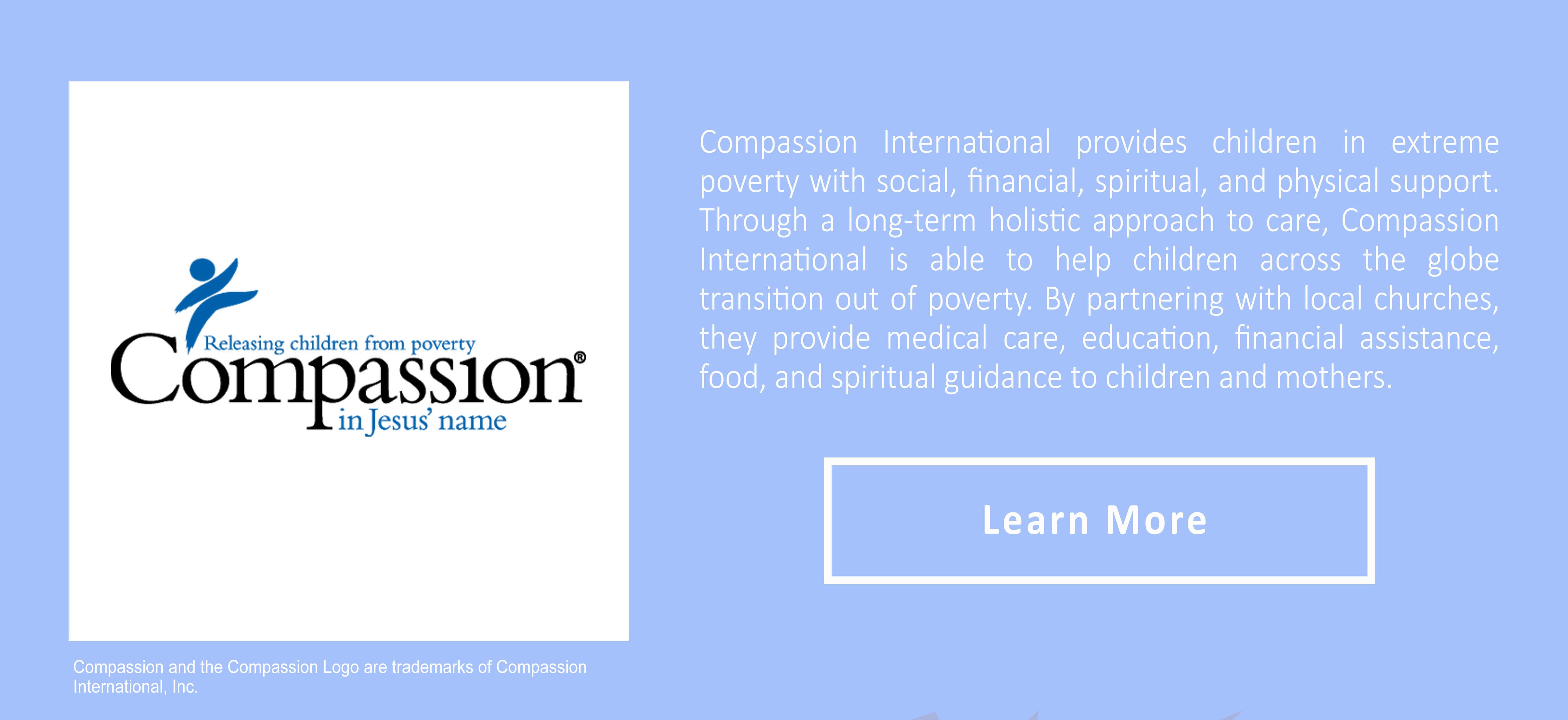 Compassion International and BeltOutlet.com