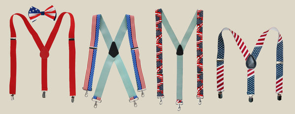 Independence Day Patriotic Accessories Suspenders - BeltOutlet.com