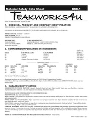 Download the Teak Mat Maintenance Kit SDS