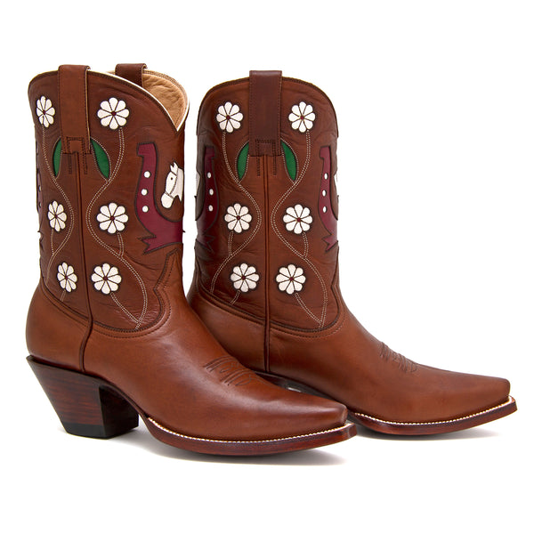 women's inlay cowboy boots