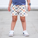 Summer Leisure Shorts- Retro Checks