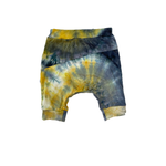 Harem Shorts- Gray Tie Dye