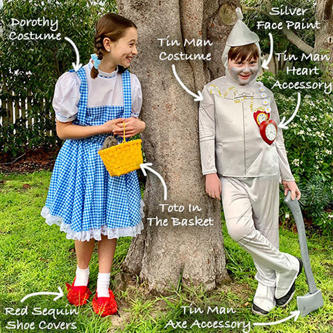 Dorothy and Tin Man Wizard of Oz costume 