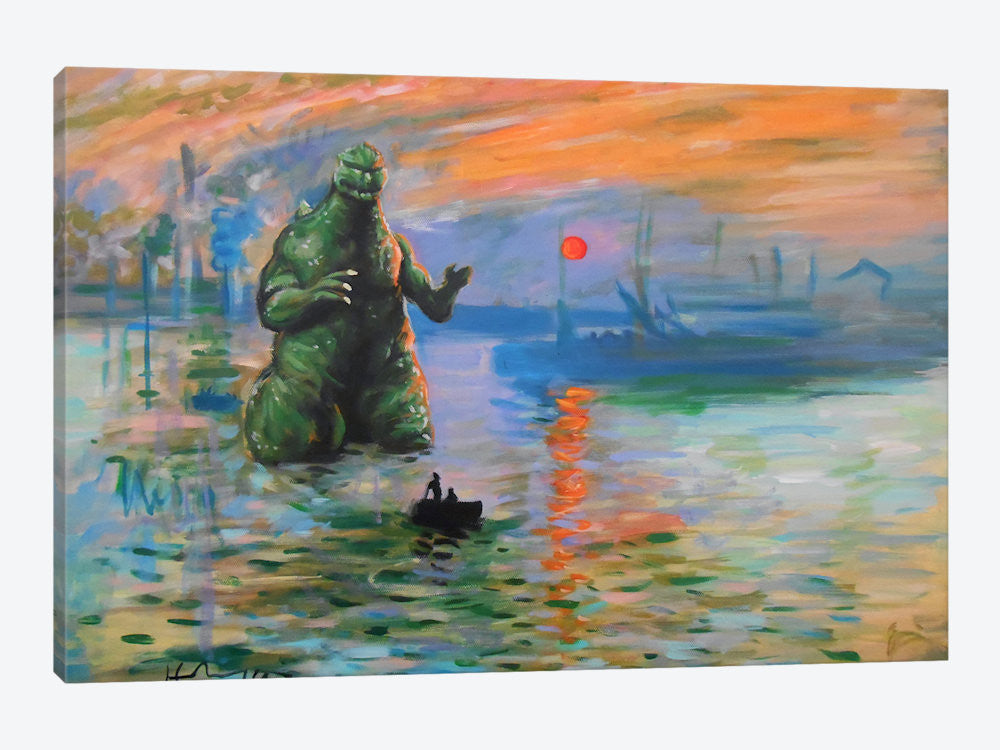 Impression Kaiju by Hillary White Canvas Print 60