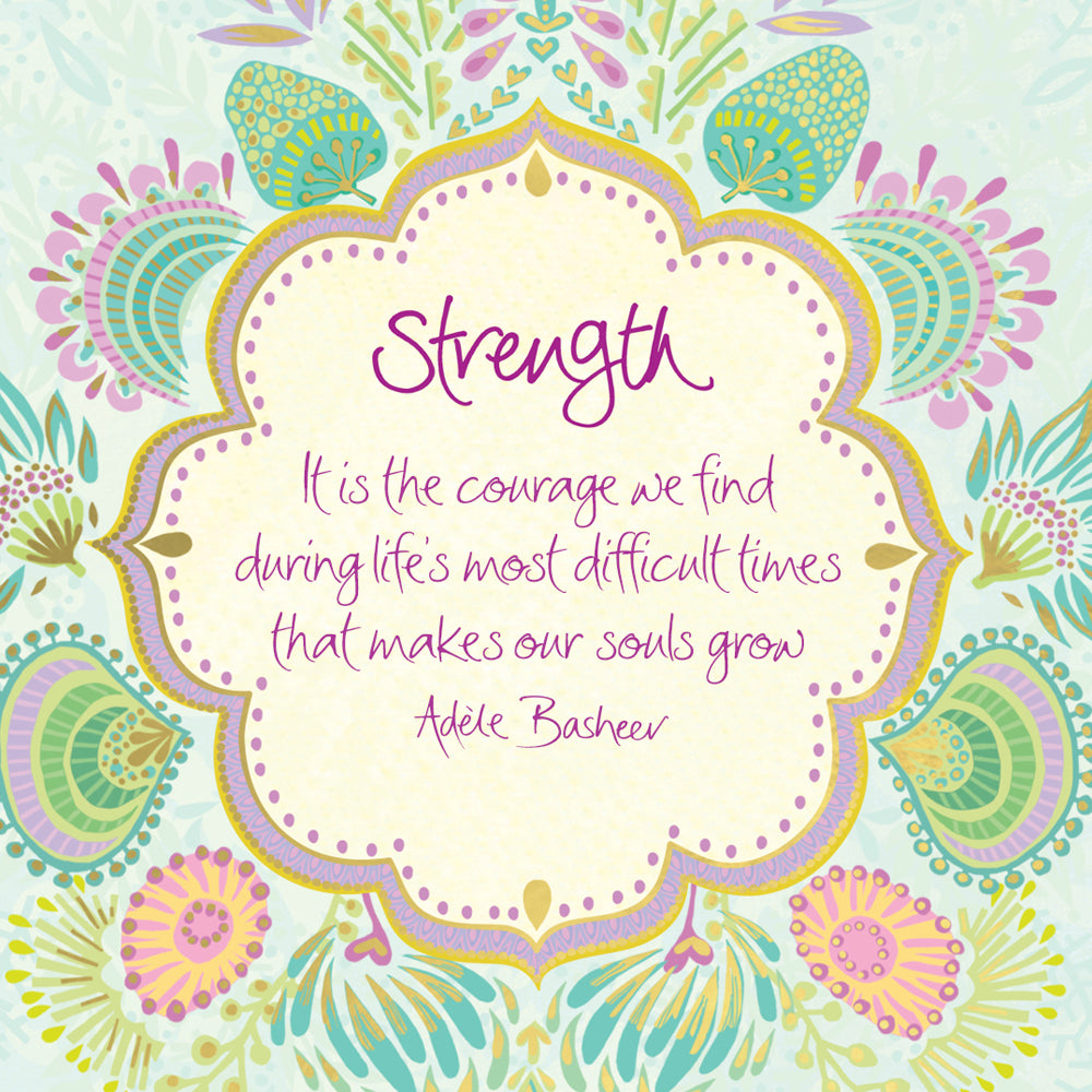 Strength + Courage Free Inspirational Quote – Intrinsic