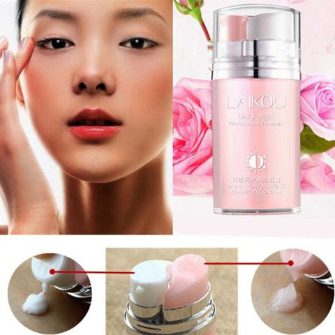 2 in 1 Day Night Tightening Moisturizing Smooth Nursing Elastic Eye Cream - Shopping2all - 1