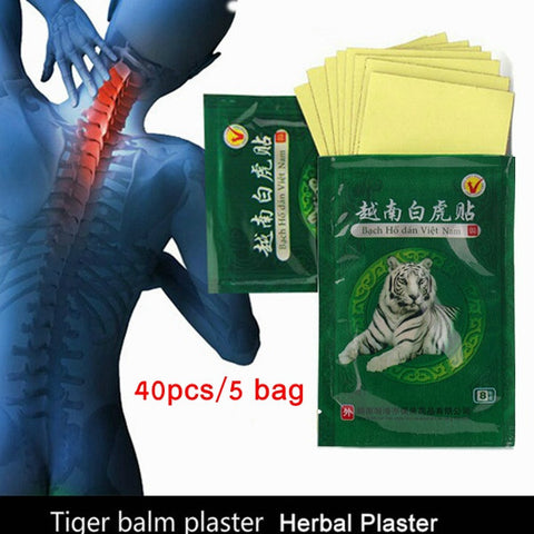 40Pcs Tiger Balm Plaster Pain Relief Rheumatoid Arthritis Lumbar Cervical Spondylosis Meridians Patc - Shopping2all - 1
