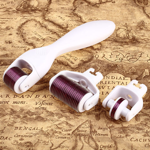 3 in1 Dermaroller Roller Skin Care Needling Whitening Anti Wrinkles Acne Scars 180c/600c/1200c - Shopping2all - 1