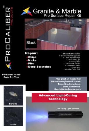 ProCaliber Products Granite /& Marble /& Quartz /& Stone Chip /& Nick Repair and ...