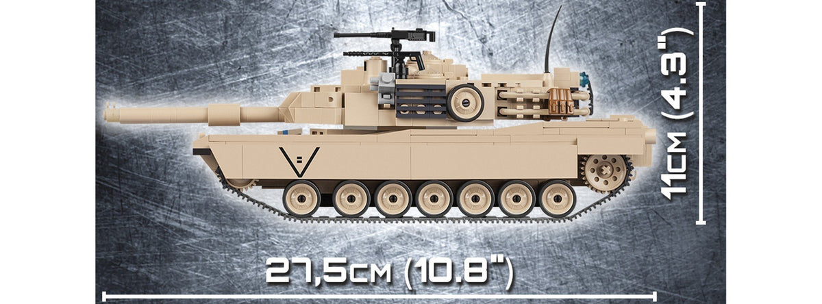 Efterforskning Lænestol skab M1A2 Abrams - COBI 2619 - 810 brick main battle tank – BRICKTANKS