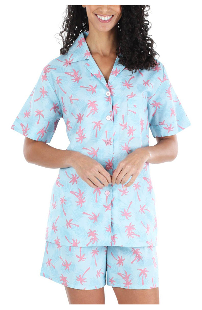Antarctica Integraal bout Sleepyheads Women's Cotton Short Sleeve Button-Up Top and Shorts Pajama Set  – Pajama Sets – PajamaMania