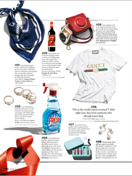 Elle features James & Irisa Jewellery