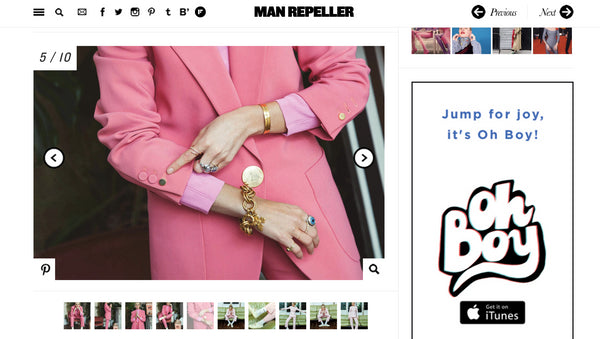 Man Repeller features James & Irisa Jewellery