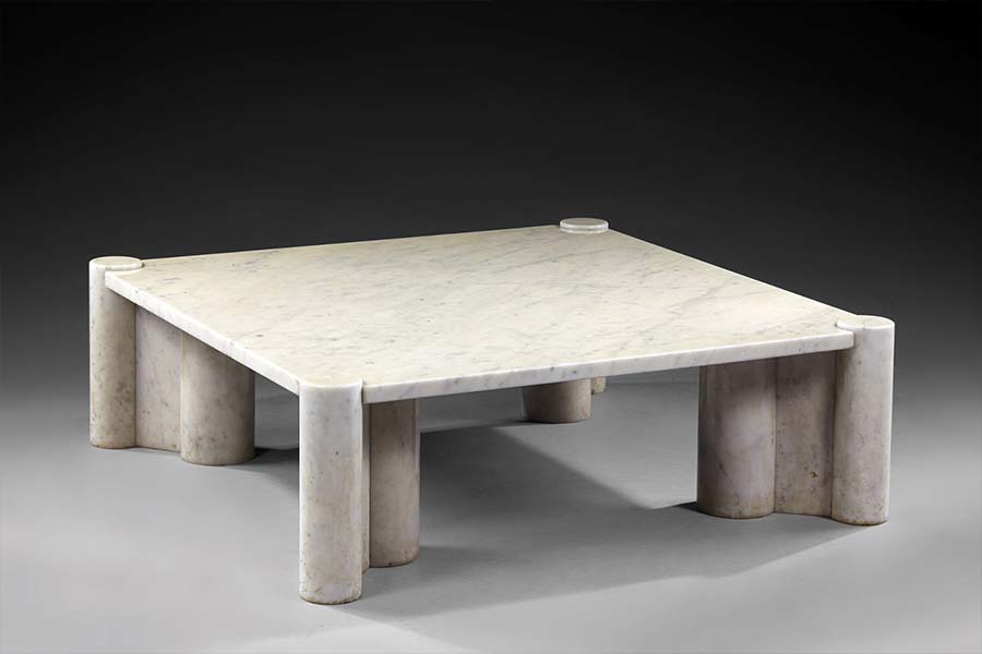 Aulenti marble coffee table