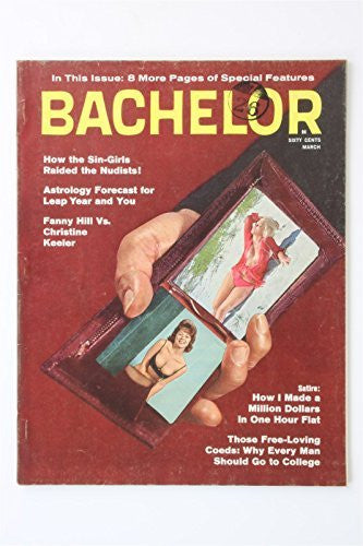 Bachelor Volume 5 #2 March 1964 Vintage Glamour Magazine Fanny Hill Magtab