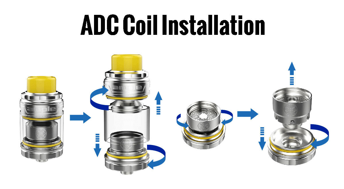 Ample Mace-X Sub-Ohm Tank Review Coil Installation