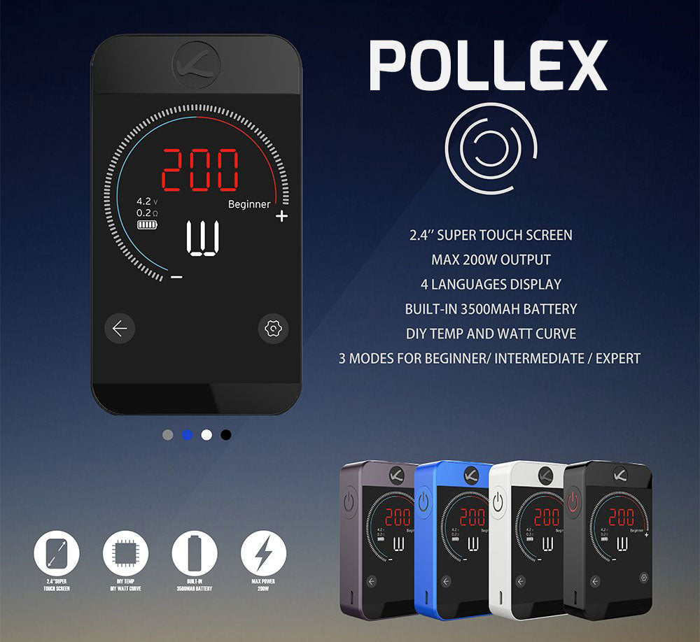 Kanger Pollex 200W TC Touch Screen Mod 3500mAh On Sale