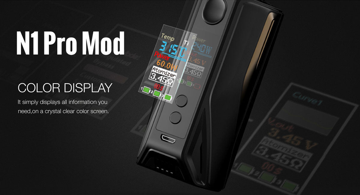 Vaptio N1 PRO 240W TC Box Mod Color LED Screen