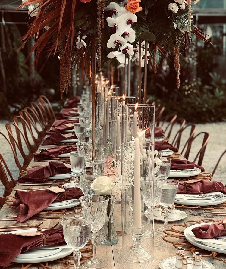 boho wedding table setting