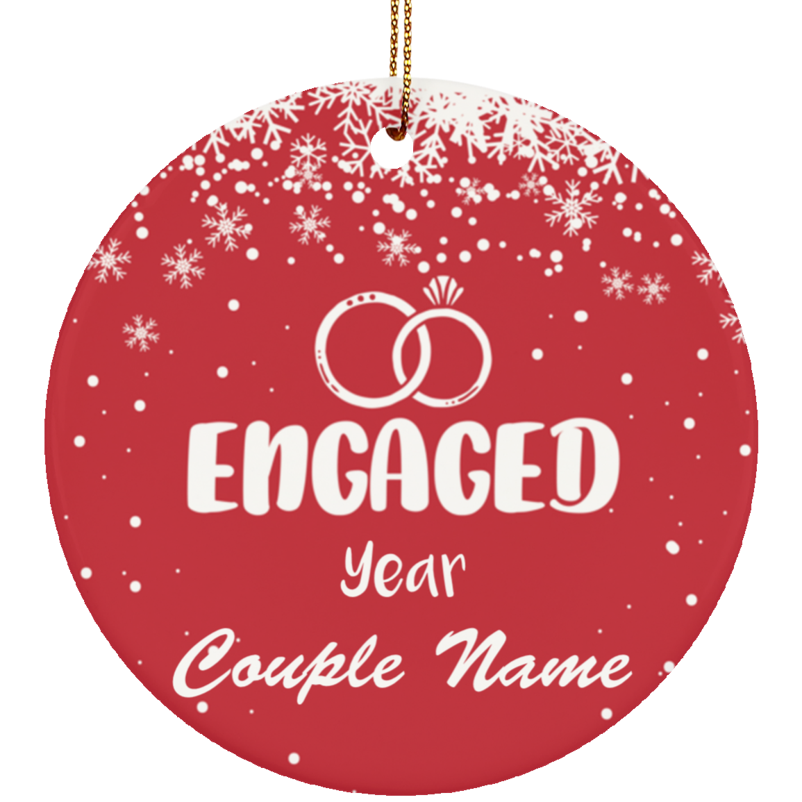 personalized christmas ornaments for couples