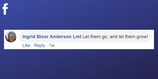 Facebook post from Ingrid Bisor Anderson Lmt about letting go of bad clients 