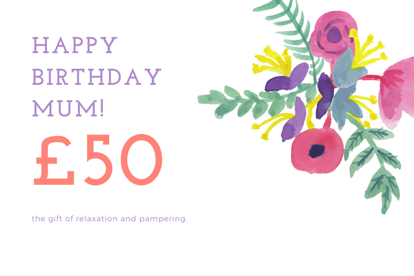 Gift card for Mum's birthday