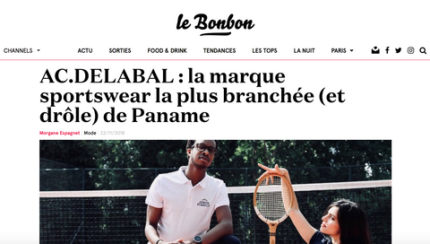 Le Bonbon AC.DELABAL marque la plus branchée de Paris
