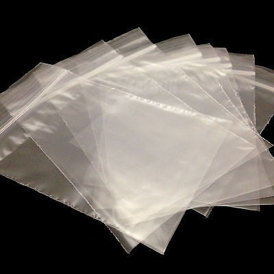 All Sizes GRIP SEAL BAGS Resealable Clear Polythene Poly Plastic Bags 