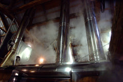 evaporator top vents and steam